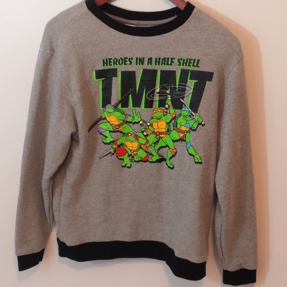 Nickelodeon Tops - NWOT TMNT Gray Sweatshirt Mutant Ninja Turtles